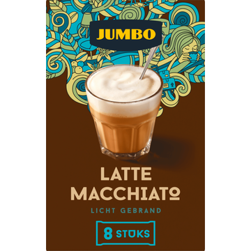 Jumbo Oploskoffie Latte Macchiato 8 Stuks