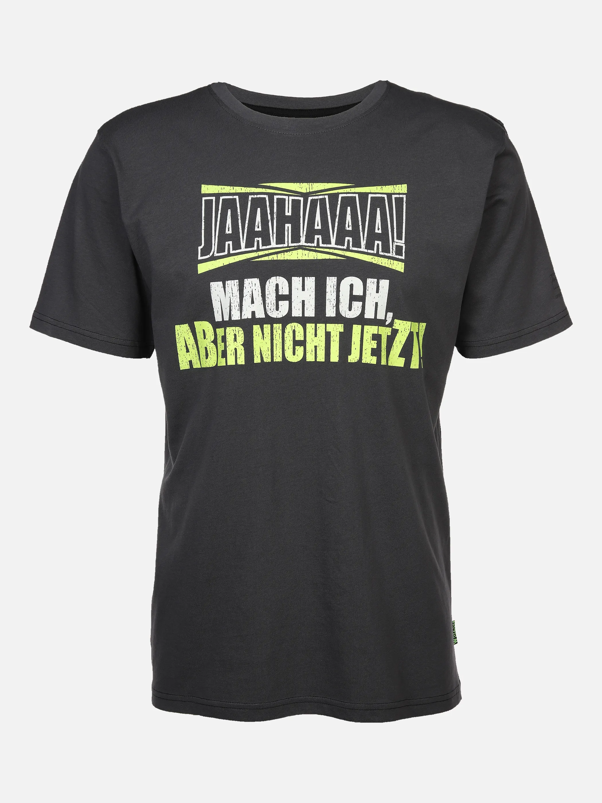Herren Arbeitsshirt mit Frontspruch