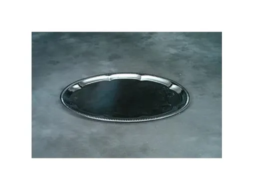 Serveringsfad 34x46 cm Oval Sølvblik,48 stk/krt