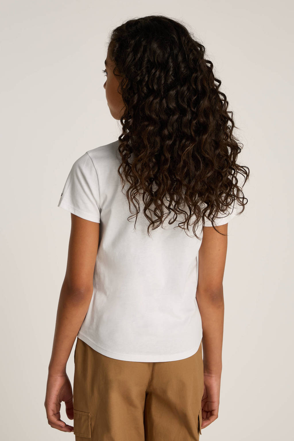 Tommy Hilfiger t-shirt wit met lurex