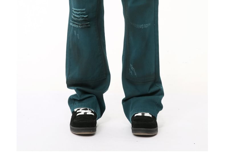 FAERIS - Vest met ronde hals en ritssluiting / Jeans met losse pasvorm en gemiddelde taille