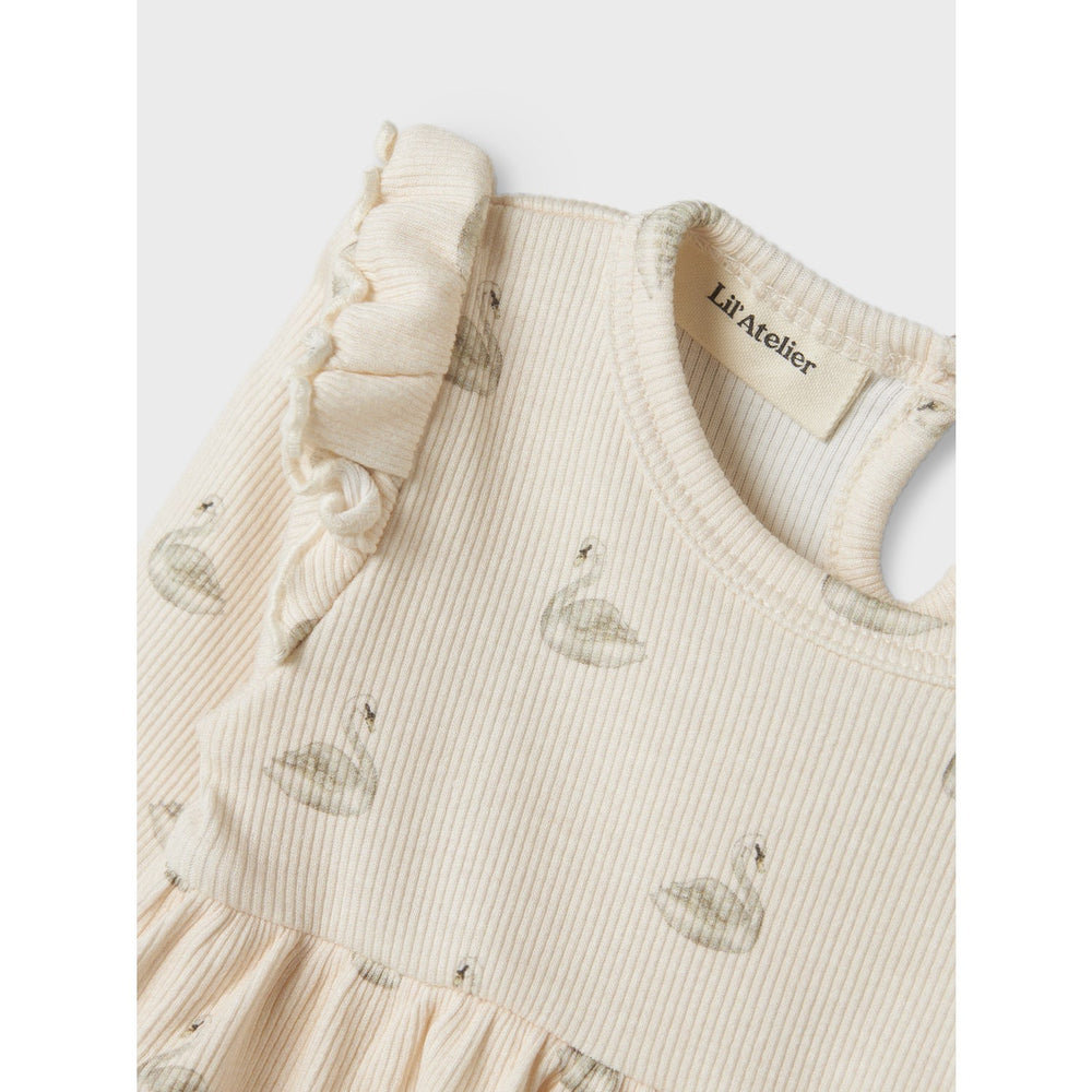 Køb Lil'Atelier Pastel Parchment Swan Nbfgavo Ege Ls Body Kjole Lil