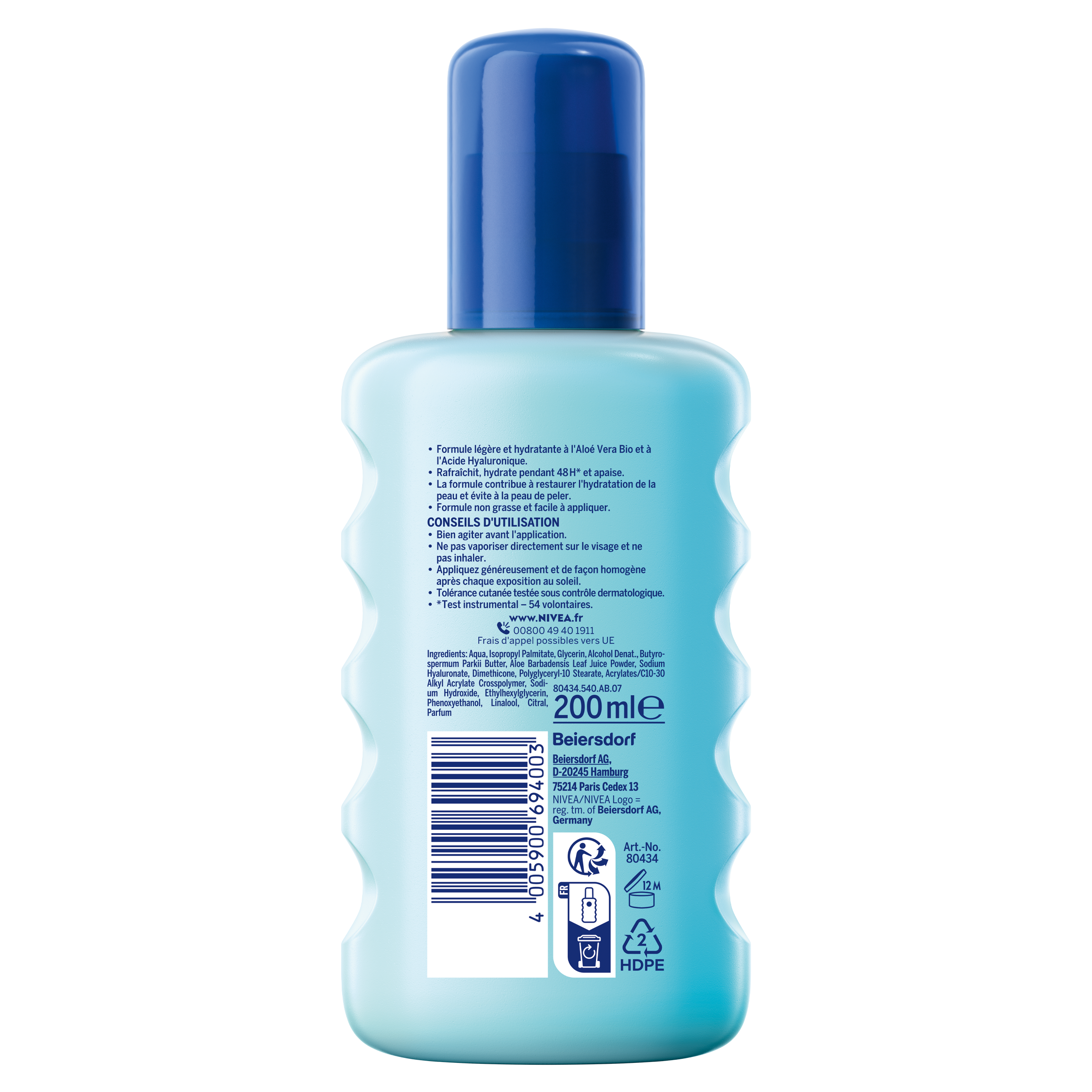 SPRAY APRÈS-SOLEIL FRAICHEUR À L'ALOE VERA BIO