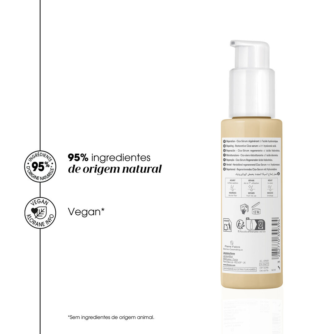 KLORANE  Cica-Sérum Cupuaçu - Reparador e Restaurador com Ácido Hialurónico - 100ml