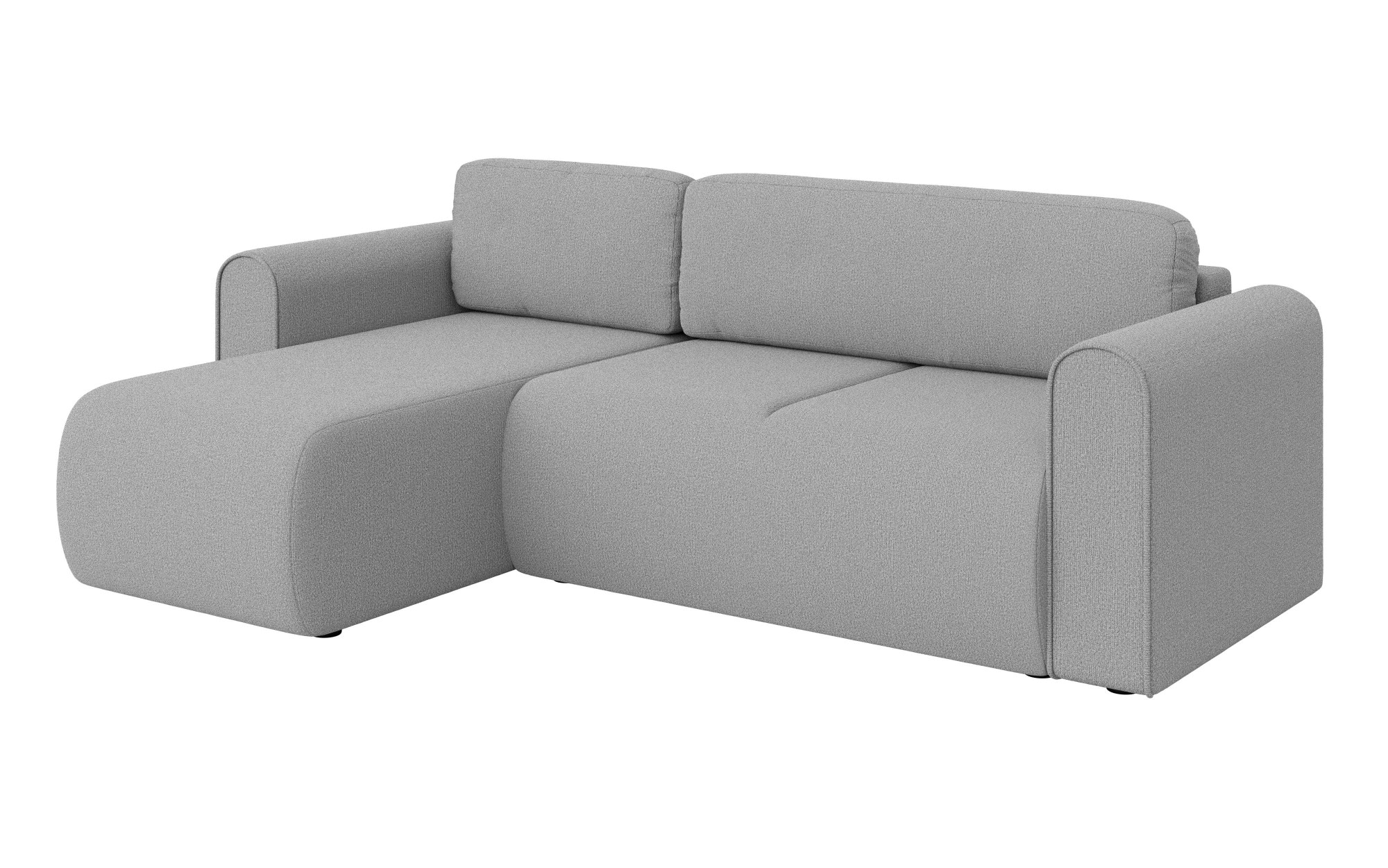 GOODproduct Ecksofa »Zacharia wahlweise Schlafsofa mit Bettkasten, B/T/H 250/166/86 cm« L-Form mit Wellenunterfederung, Recamiere beidseitig montierbar