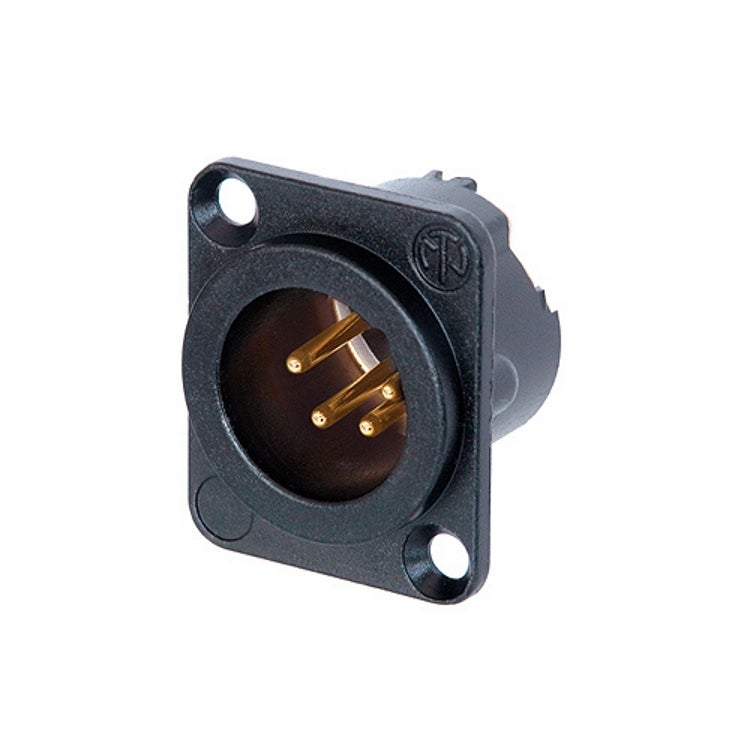 Neutrik NC4MD-LX B XLR chassisdeel 4p male