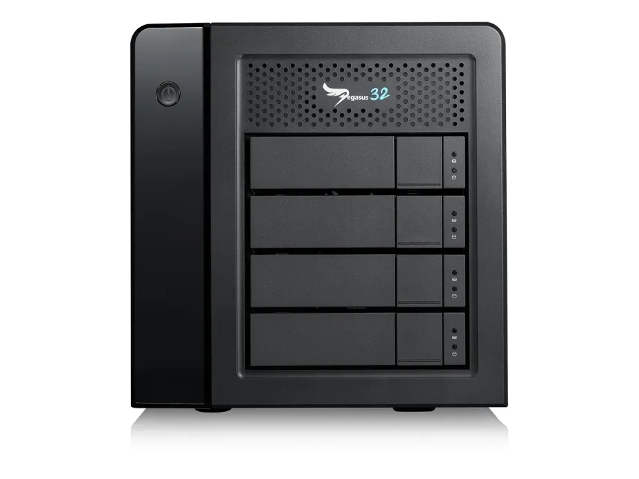 Promise Pegasus32 R4 - Harddisk-array - 16 TB - 4 bays (SATA-600) - HDD 4 TB x 4 - Thunderbolt 3, USB 3.2 Gen 2 (ekstern)