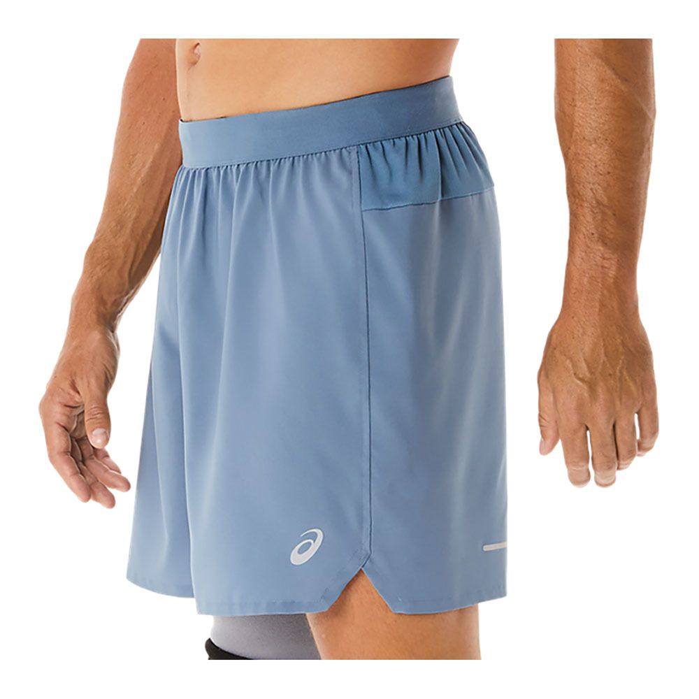 Asics ROAD 7IN - Short Homme steel blue