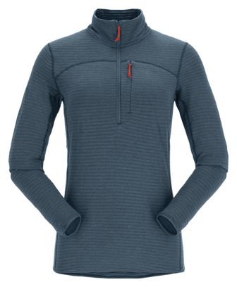 Pull Polaire Demi-Zip Femme Rab Ascendor Light Bleu