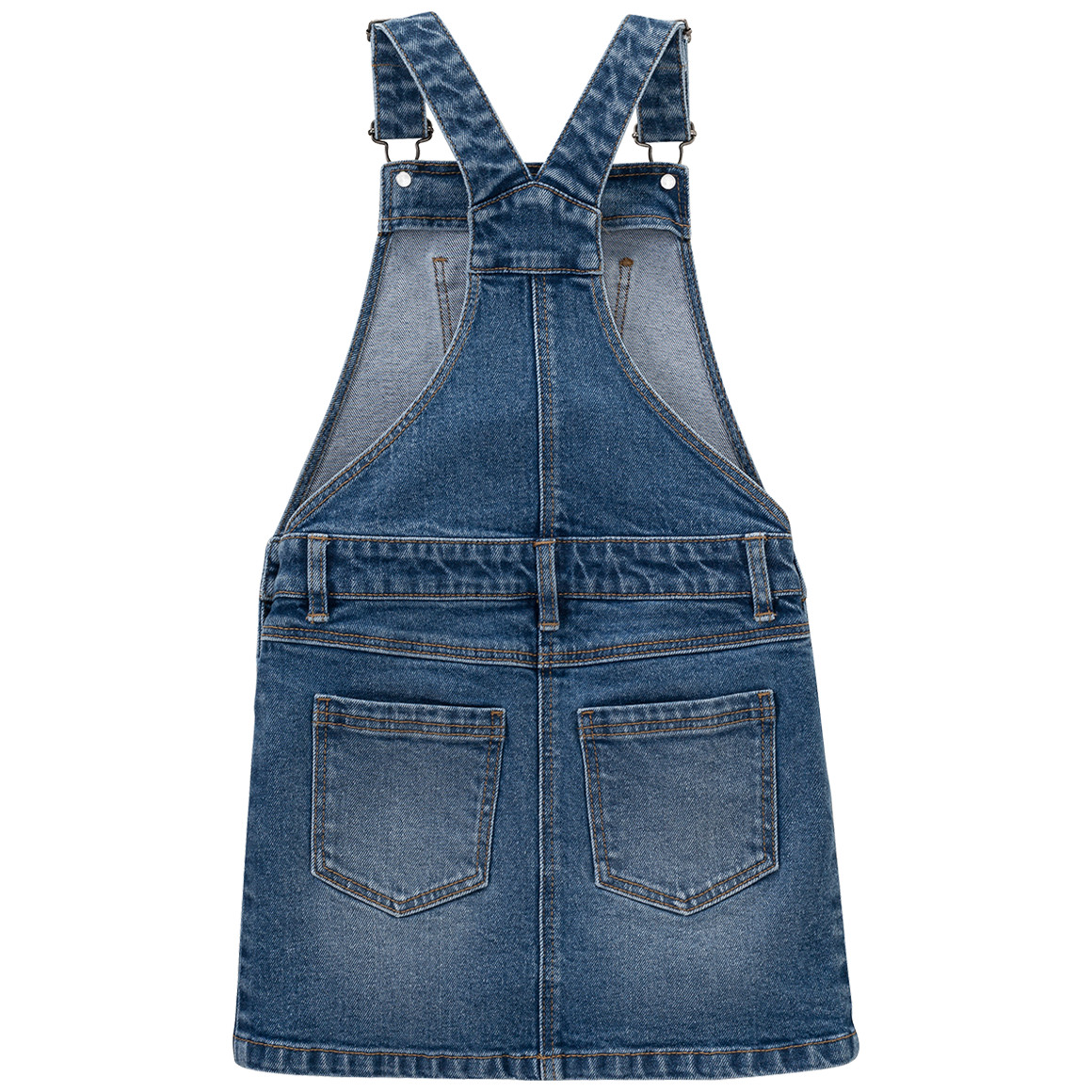 Jonas Nielsen Mädchen Latzkleid mit Used-Details blau