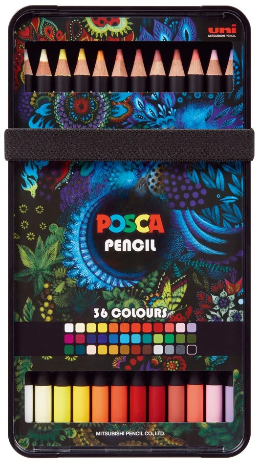 Posca - Farveblyanter - Klare og intense farver (36 stk)