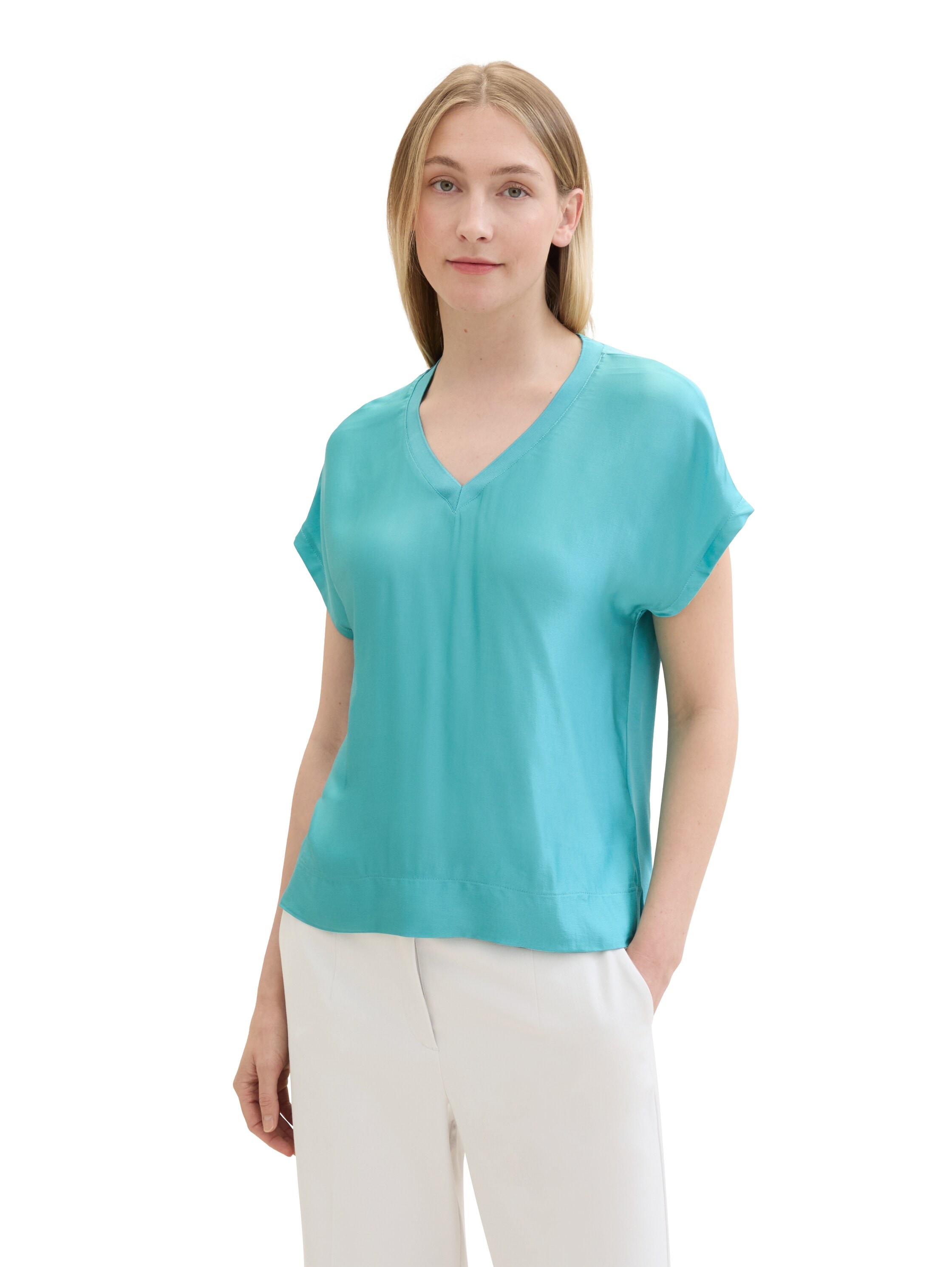 TOM TAILOR Blusenshirt , mit V-Ausschnitt