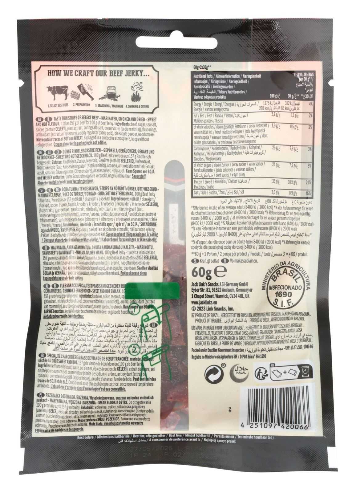 Carne seca Jack Link's 25g