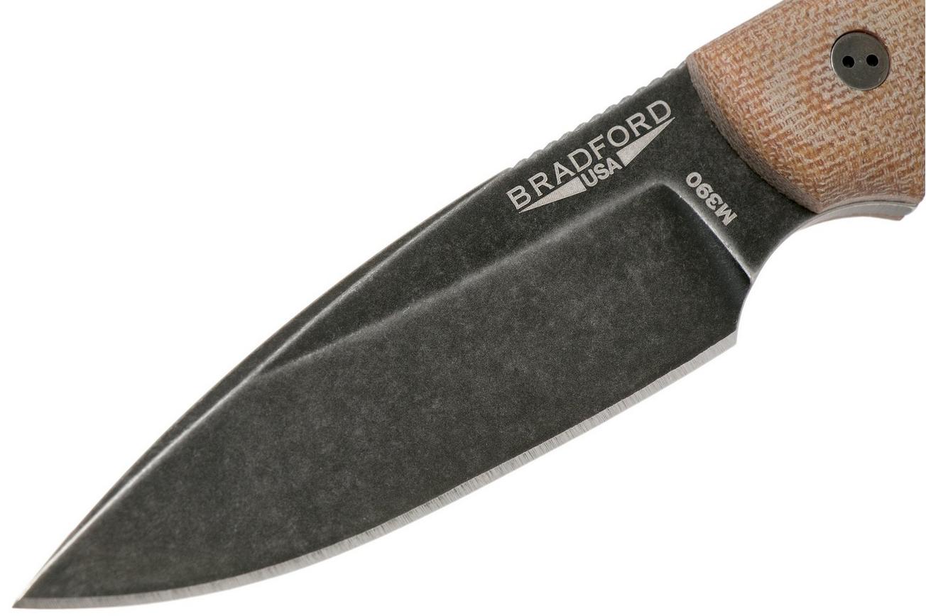 Bradford Guardian 3FE, 3D Natural Micarta Guardian 3 M390, Sabre Nimbus, False Edge 3FE-104N