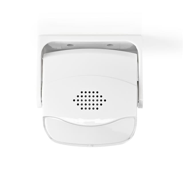 Nedis Motion Detektor Alarm | Batteri | 3x AAA/LR03 | 80 dB | Detektorområde: 1.10 m | Detektorvinkel: 10 ° | Loft / Væg | Hvid