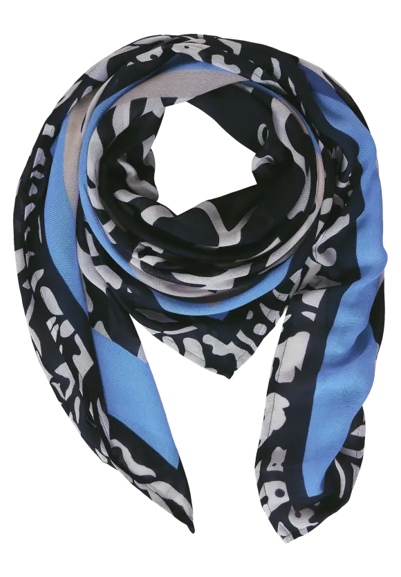 Modal Print Tuch - deep blue
