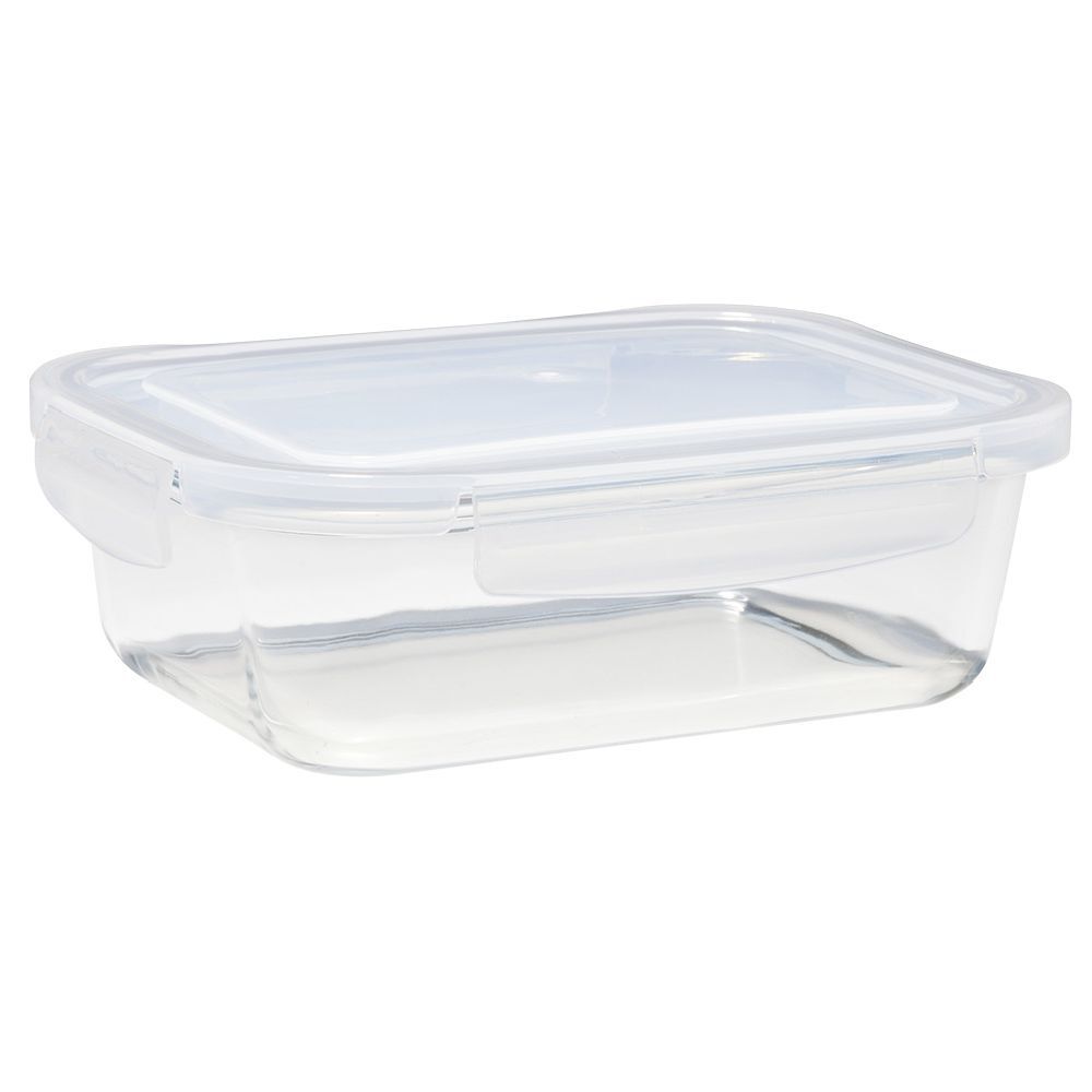 Lunchbox en verre x2 avec couvercle 640ml et 1,05L