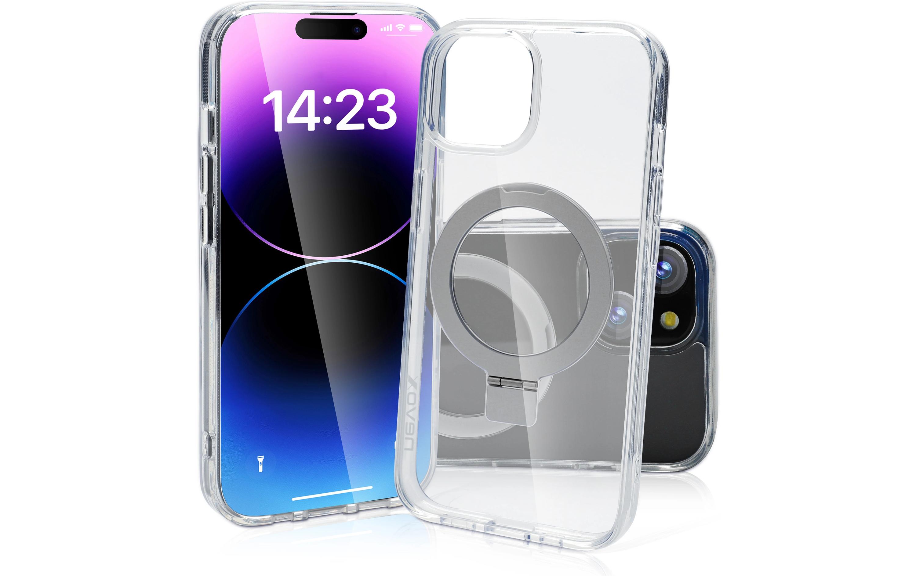 StyleShell SHOCKFlex iPhone 15 Plus TransparentSchutzhülle mit Standfunktion für das Apple iPhone 15 Plus
