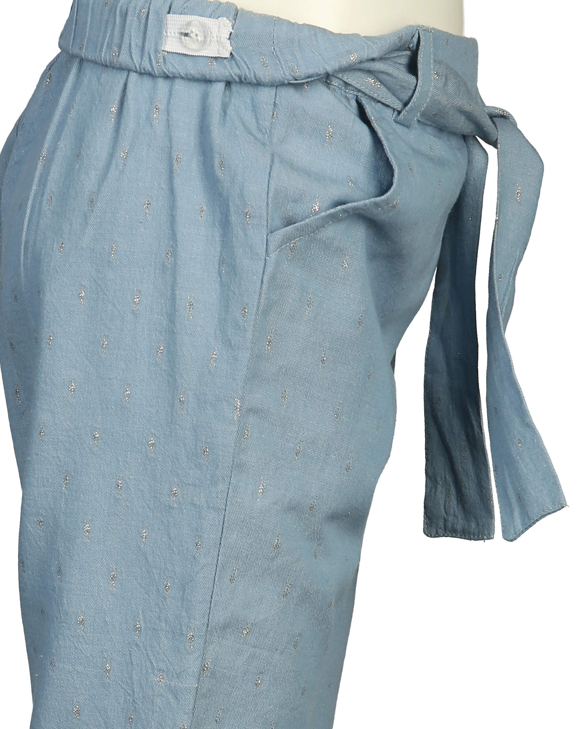 Paperbag-Hose SILVER SPRINKLE in cloud blue