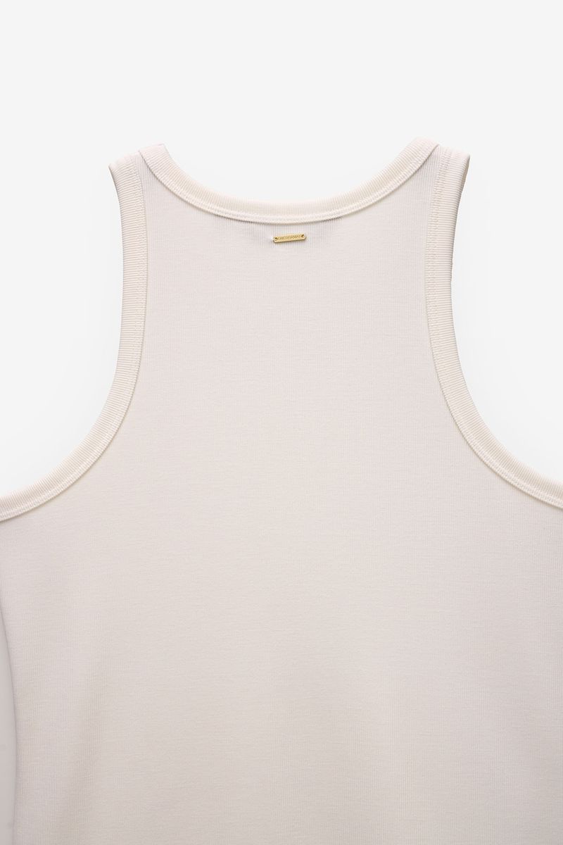 TOP HALTER CANELADO