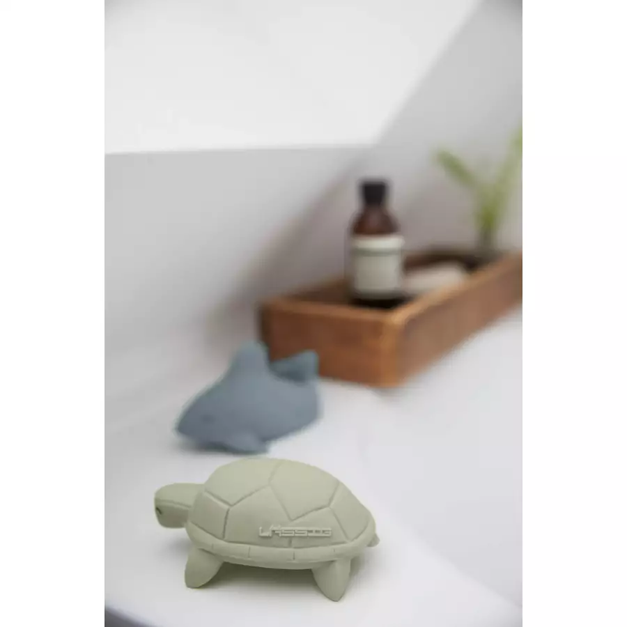 LÄSSIG Badewannenspielzeug Naturkautschuk - Schildkröte