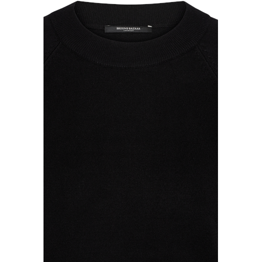 Bruuns Bazaar Anemone Halios Striktrøje, Black, M