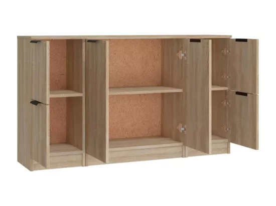 Buffets 3 pièces Chêne sonoma Bois d'ingénierie