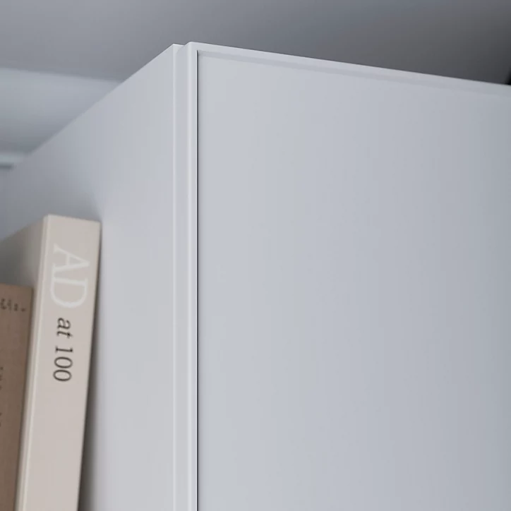 Porte battante blanche mate GoodHome Atomia H. 224,7 x L. 37,2 cm
