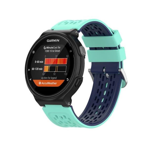 INF Klokkerem i silikon  Garmin Forerunner 220/230/235/630/620/735XT, Approach S20/S5/S6 Turkis Garmin Forerunner 220/230/235/630/620/735XT, Approach