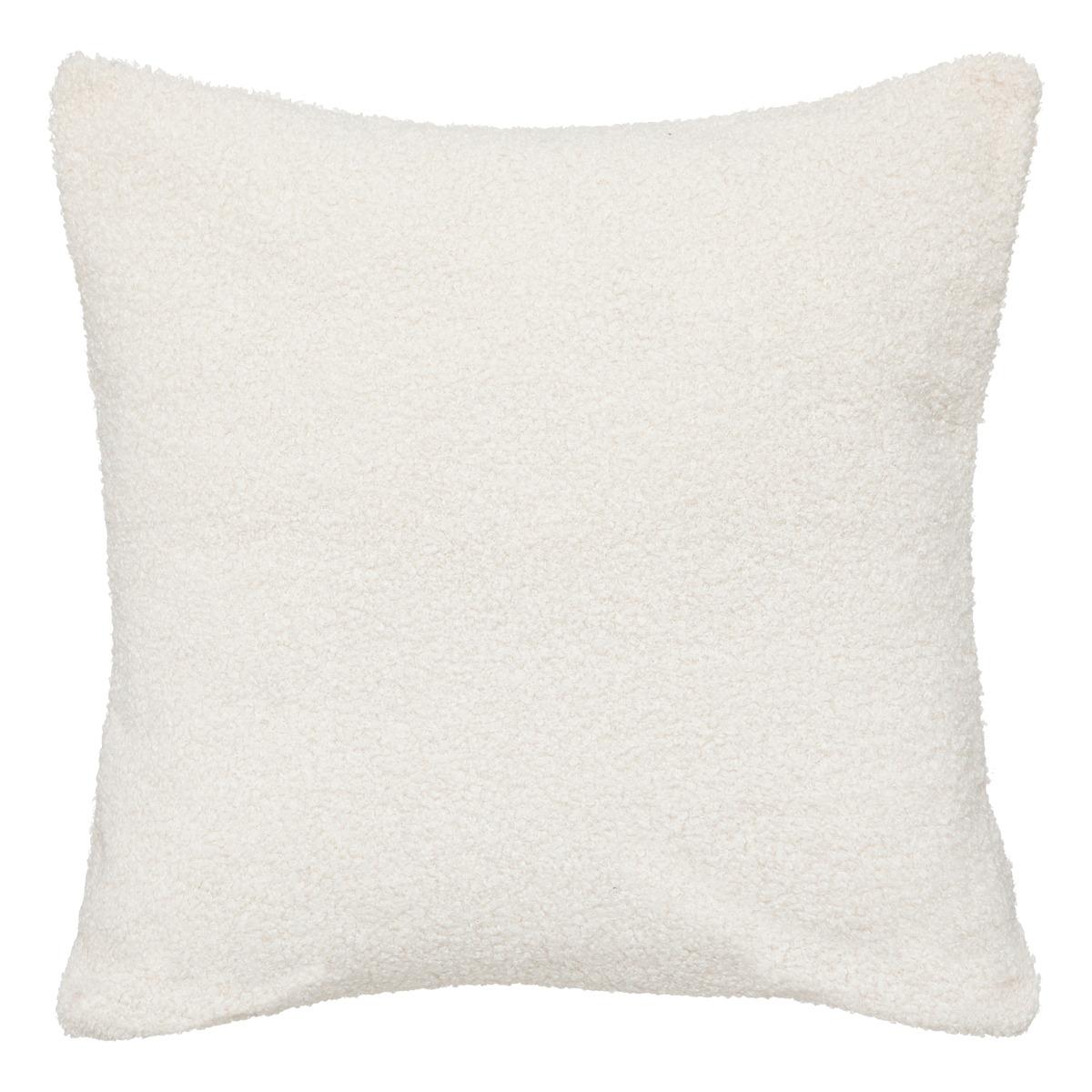 COUSSIN FOURRURE BOUCLETTE JAIKO IVOIRE 40X40CM
