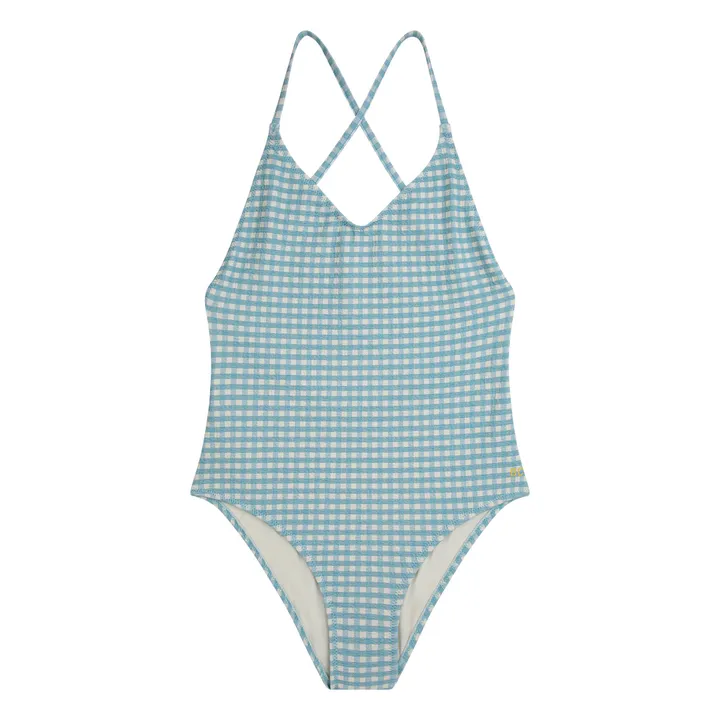 Bobo Choses Maillot 1 Pièce Vichy - Collection Femme  | Bleu turquoise
