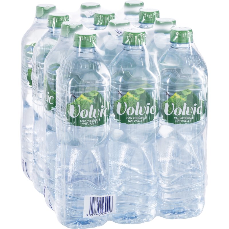 Eau minérale Volvic 1 L - 12 bouteilles