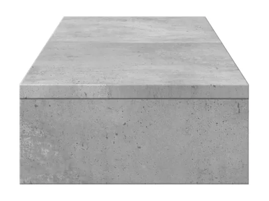Support de moniteur élévateur réglable gris béton