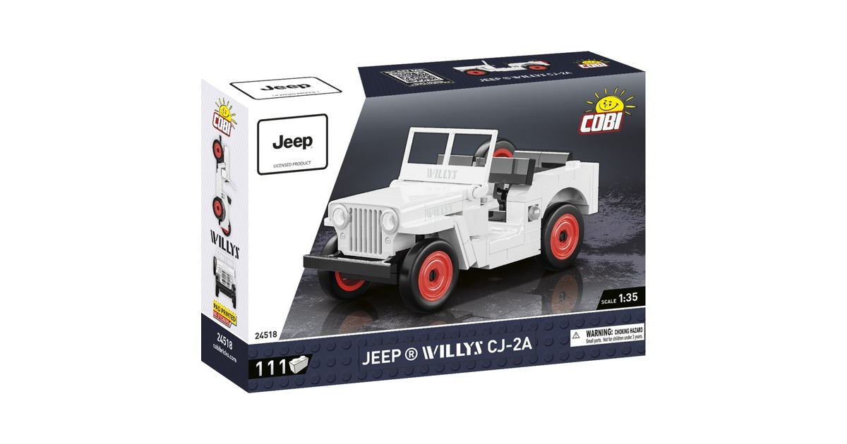 COBIJeep Willys CJ-2A Constructiespeelgoed  (Schaal 1:35)