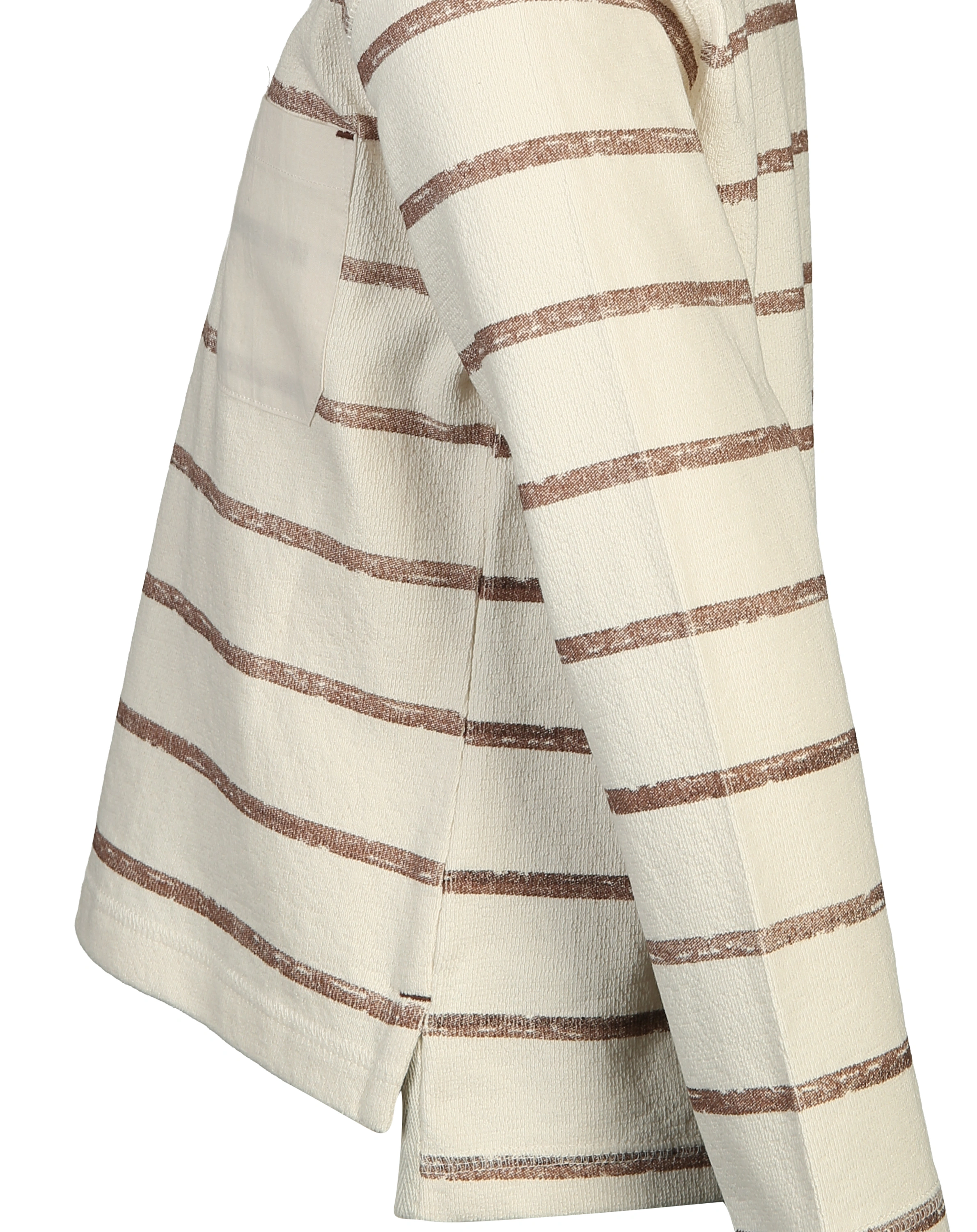 Langarmshirt BUTTON gestreift in acorn