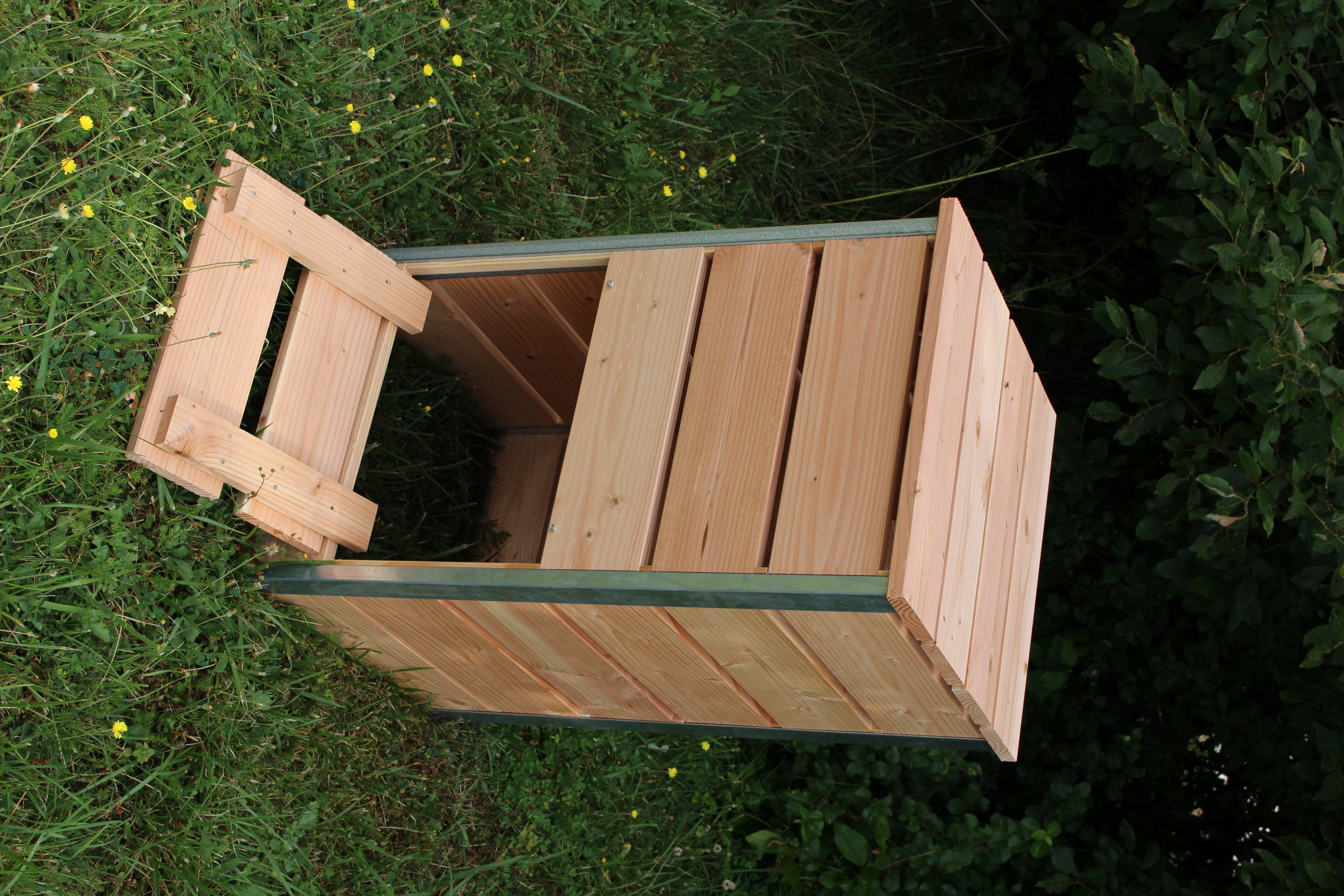 Composteur 148l steel l50xl45x82 cm, ep 19mm