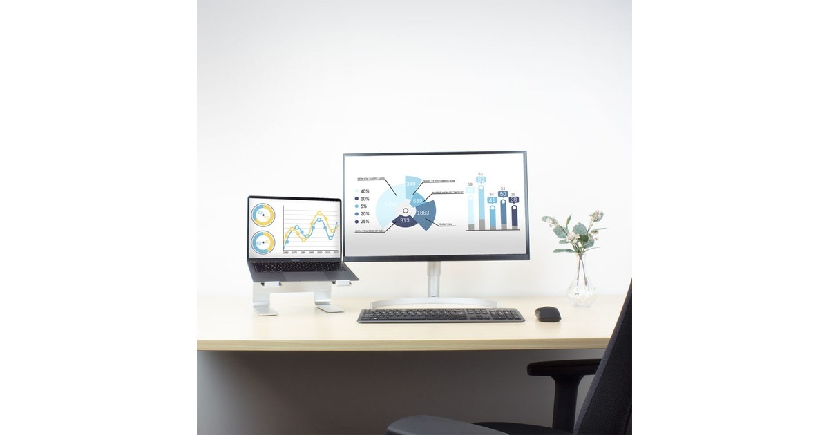 ACT ConnectivityLaptopstandaard aluminium  (Aluminium)