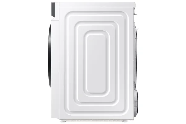 Samsung DV90BB7445GES7, Fritstående, Front-læsning, Kondensering, Hvid, Dreje, Berøring, Højre