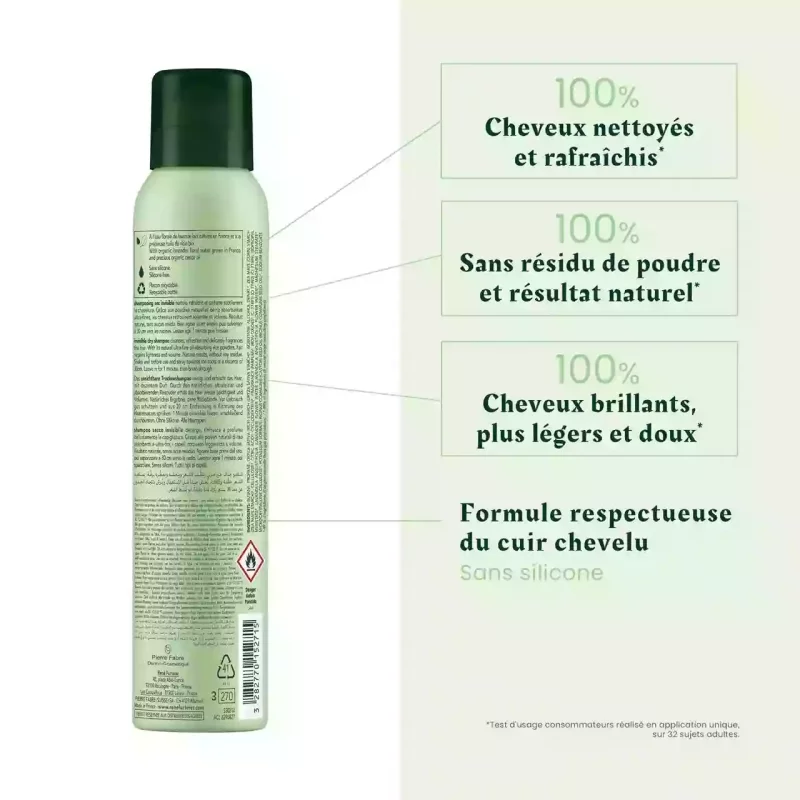 Naturia - Shampooing sec invisible - Shampoing sec naturel - 200ml