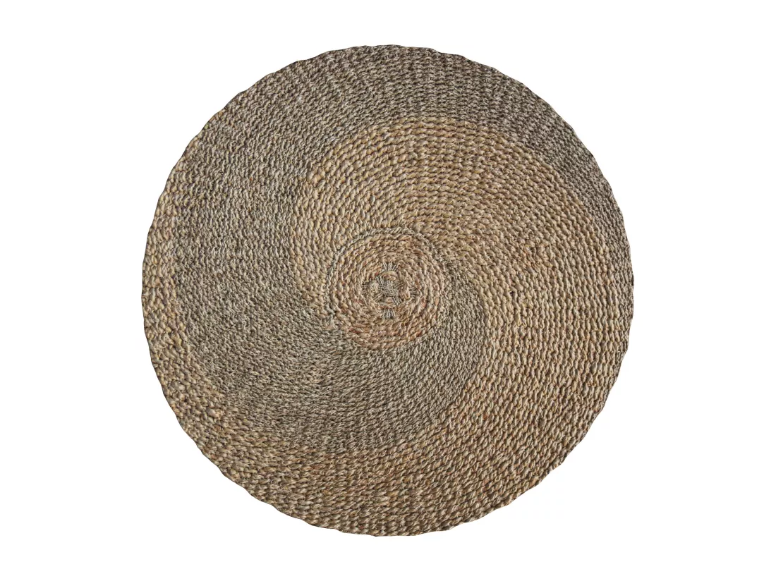 Tapis rond ∅120cm en jacinthe d'eau - Yvy