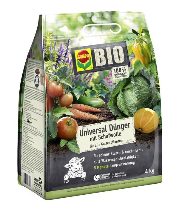 COMPO BIO Universal Dünger mit Schafwolle, 4