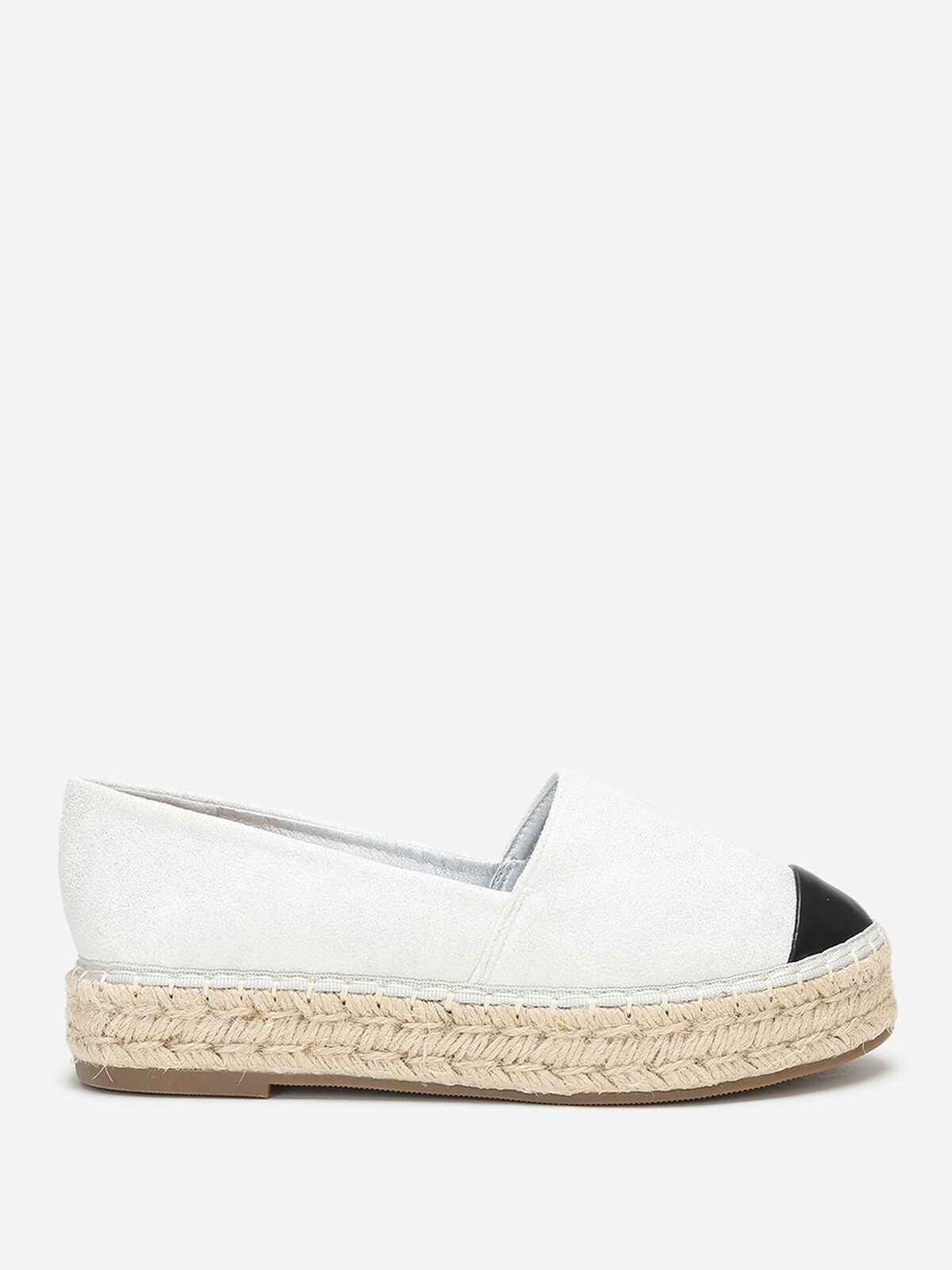 Espadrilles pailletées à plateforme- Argenté