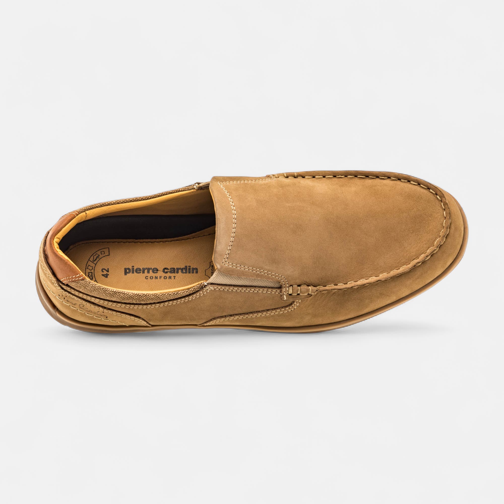 Mocassins Homme en cuir beige