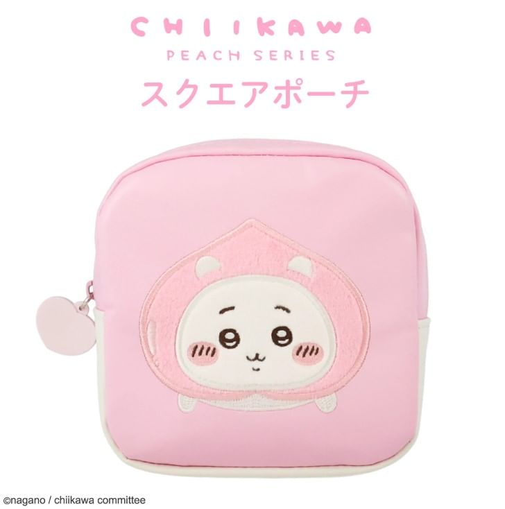 SHOBIDO - Chiikawa vierkante make-uptas (Peach-serie)