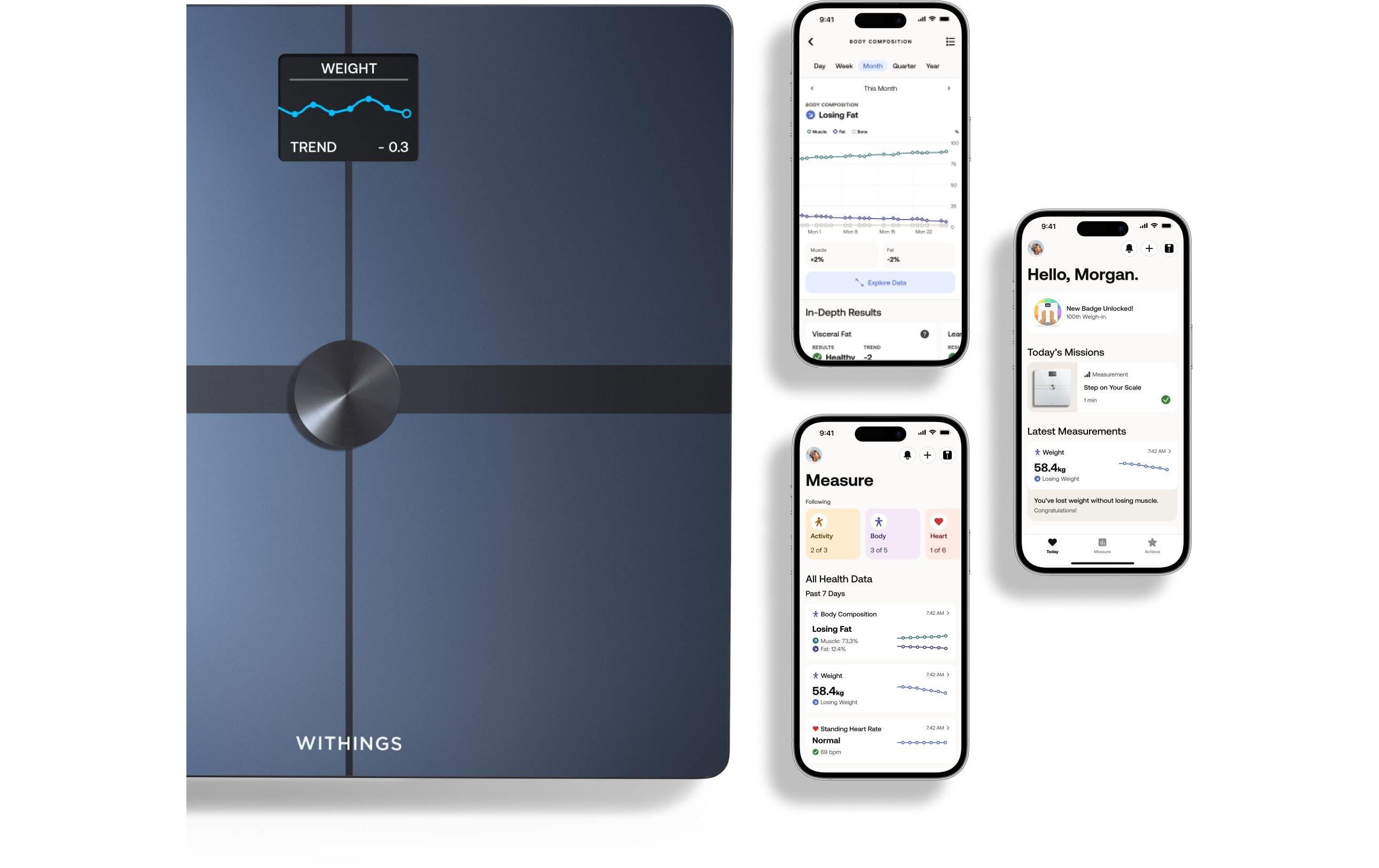 Körperanalysewaage Body Smart SchwarzWLAN-Personenwaage