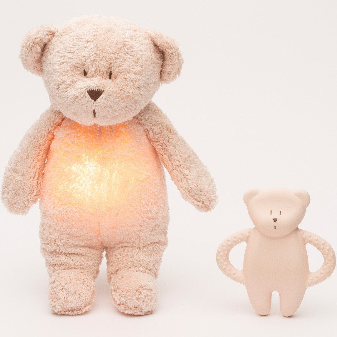 Moonie bijtring bear - rose natur