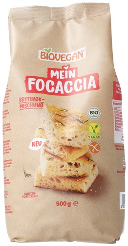BIOVEGAN Mein Focaccia Brotbackmischung<br>500 g, Beutel, vegan