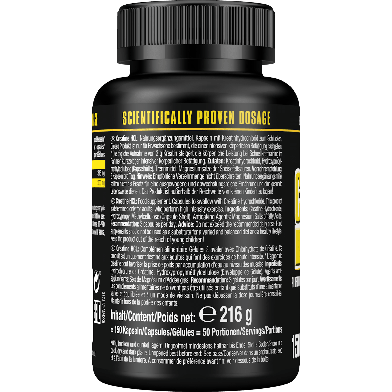 Creatine HCL (150 Kapseln)