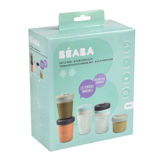 Set 2ème âge 8 portions clip 150ml/250ml   de               Béaba