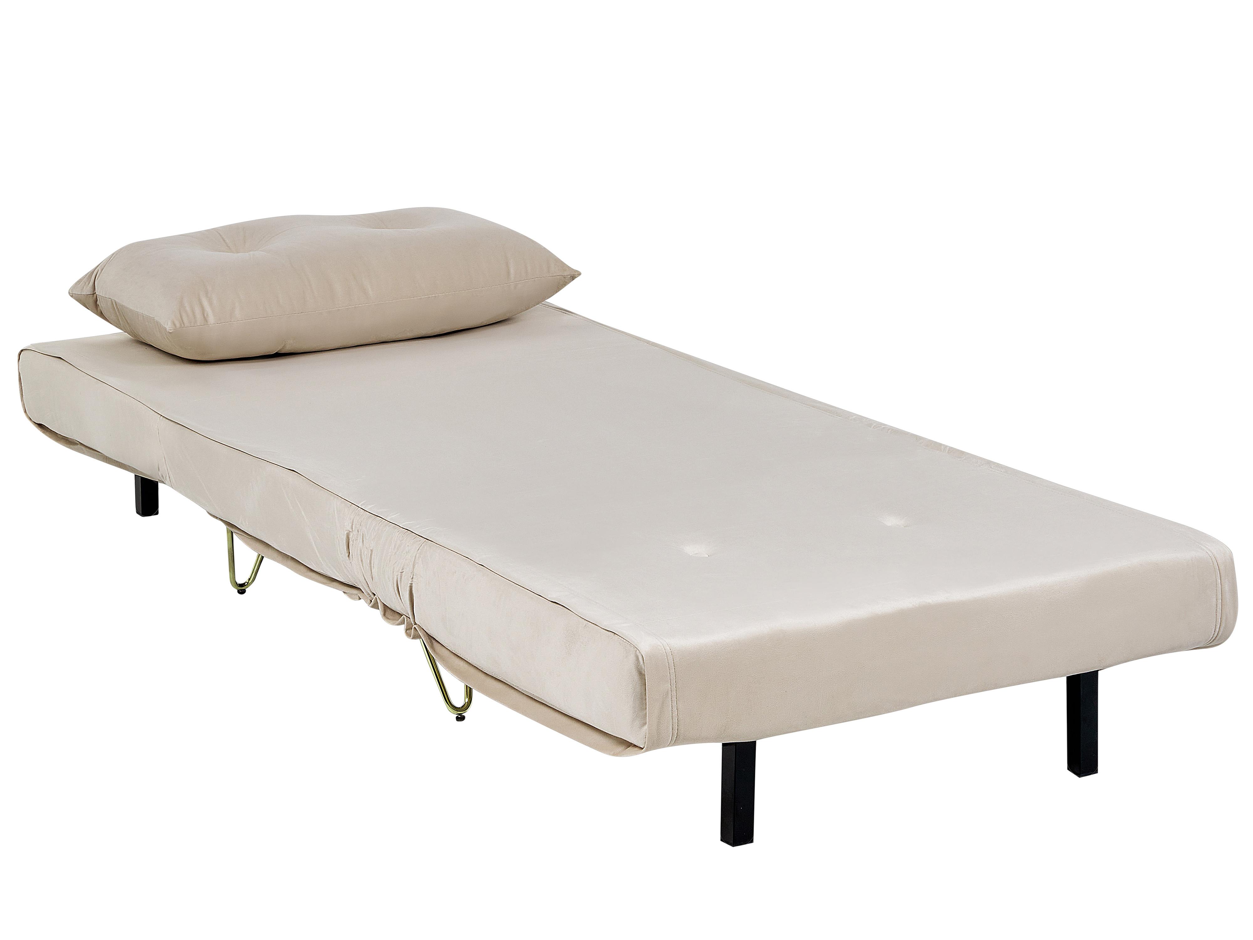 Bankenset 3-zits VESTFOLD Fluweel Beige